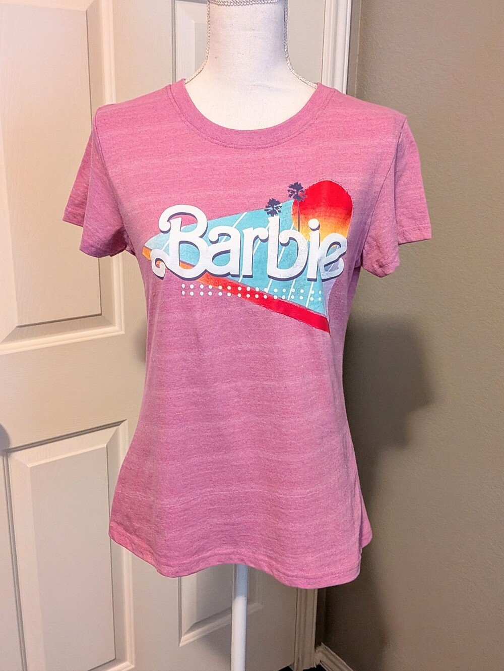 Barbie Pink Tee with Sunset Logo
